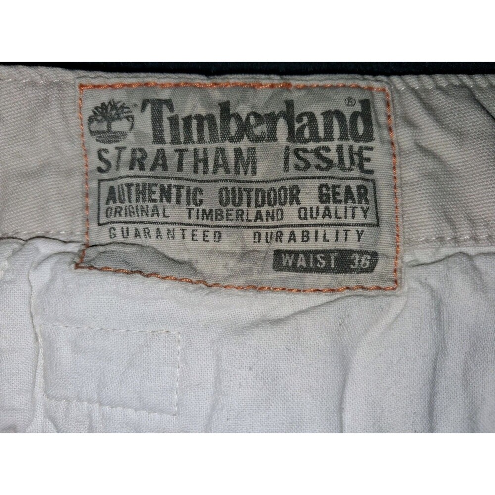 Timberland Stratham Issue Shorts Mens 38 Beige Carpenter Utility Chino Cotton